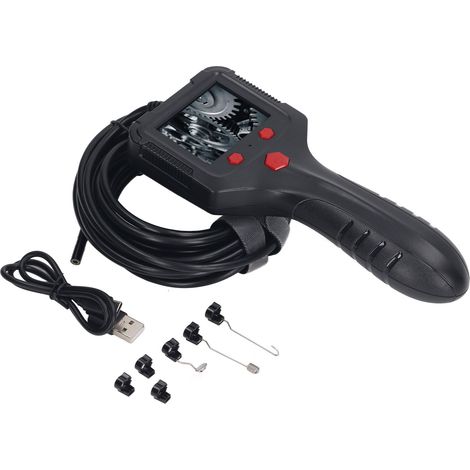 Endoscope portatif pour canalisations, écran couleur 2,4 pouces, caméra de détection HD à 8 LED, étanche IP67, pour l'industrie (1/5)