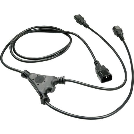Cavo di alimentazione Lindy 2M C14 a 2x C13 Y NGX-00002, 30039 (1/3)