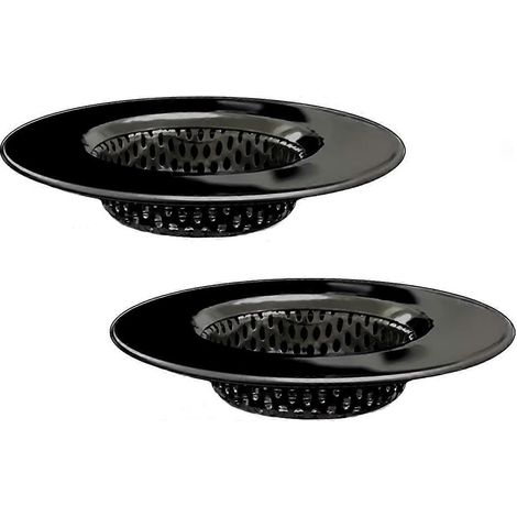 Crépine de vidange de baignoire de 4,4 cm (1,75 po), récupérateur de cheveux pour bonde de douche, couvercle de filtre en acier inoxydable pour bonde de salle de bain ou de buanderie, compatible avec (1/5)