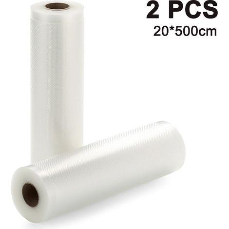 Sac Sous Vide - Rouleau Nylon Gaufré - Pour Machine À Vide - 20 x 500 cm - 2 Pièces (1/5)