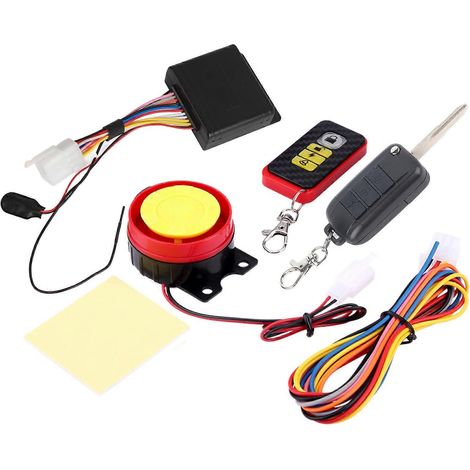 12V Motorrad-Diebstahlsicherungssystem mit Fernbedienung (universell) (1/5)