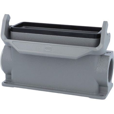 HARTING Han 24B Embase à monter en saillie haut, 1xM32 sortie de câble latérale, avec 1 étrier longitudinal Presse-étoupe M32 Plage de serrage 11,0 mm - 21,0 mm - 1 Stück (1/3)