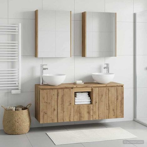 vidaXL Bathroom Cabinet Set 5 pcs Artisan Oak Engineered Wood (1/5)