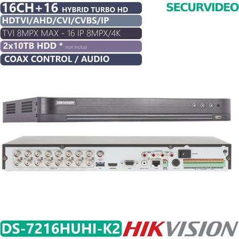 Hikvision dvr hybrid 8mp ds-7216huhi-k2 300224900 (1/5)
