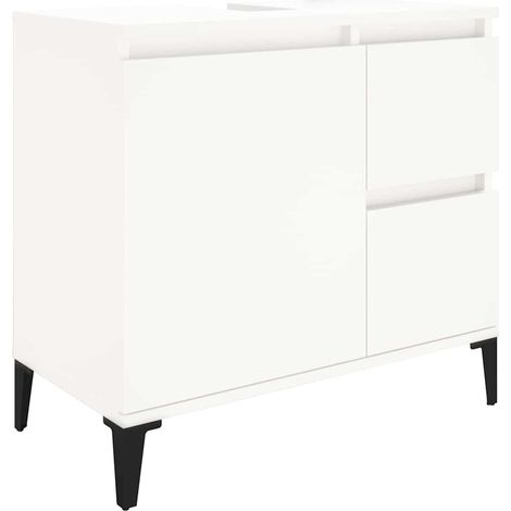 Maison Exclusive - Badschrank Weiß 65x33x60 cm Holzwerkstoff