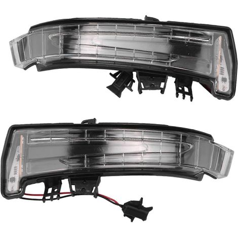 Paire de lentilles de clignotants latéraux à LED pour rétroviseurs W204 W212 W221 2129067401 2129067501 (1/4)