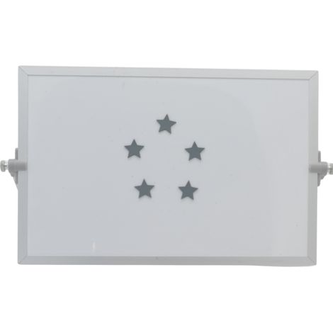 Simbolo magnetico Stella 2x2 cm grigio (1/2)