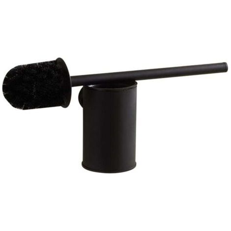 WC Suspendu Noir Support Mural Brosse WC Brosse WC Brosse de Toilette Brosse Toilette Noir 304 en Acier Inoxydable (1/4)