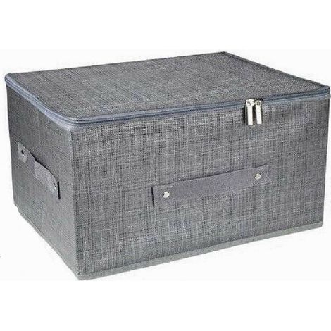 Cleafe - Box Scatola Salvaspazio Portatutto Contenitore Organizer Cerniera 79416 45x35x20cm - (1/4)