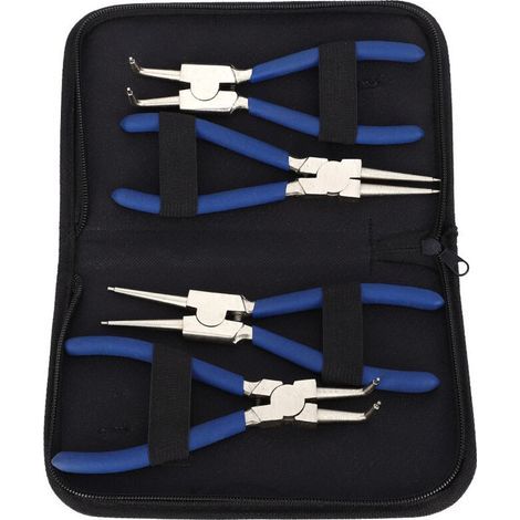 4pc Professional 7" Internal External Straight Circlip Circlip Pliers Set (1/5)