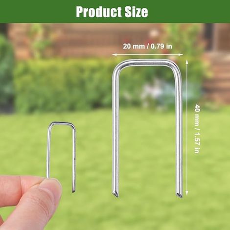 Galvanised Steel Fixing Pegs, 40 x 20 mm, Diameter 2 mm (1/4)