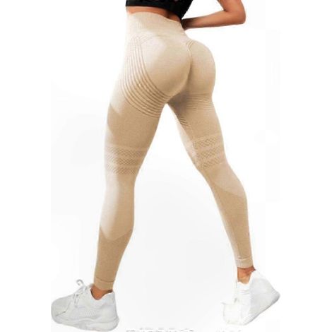 Damen-Leggings mit hohem Bund, Anti-Cellulite-Kompressions-Yogahosen, figurformende Sporttights mit fortschrittlicher Stütztechnologie (1/5)