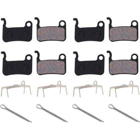 Jeu de 4 plaquettes de frein de vélo Fokelyi, en métal, noires et dorées, 32 x 27 mm (1/5)