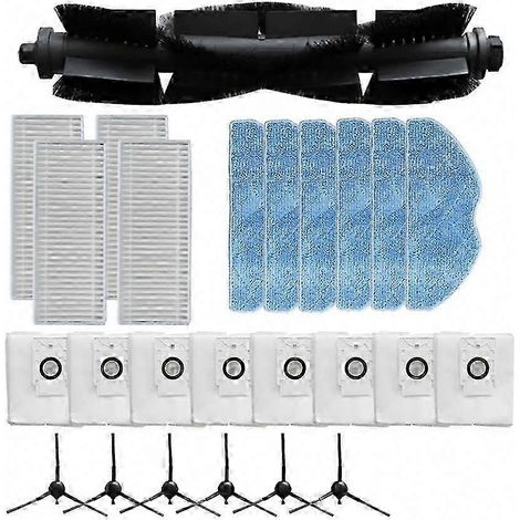 Hauptbürste, Filter, Reinigungstuch, Staubbeutel, Seitenbürste für den EZVIZ RE4 Plus RE5 Plus Akku-Staubsauger (1/5)