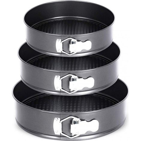 MOLDE PARA PASTEL 3 PIEZAS 24/26/28cm E-8013 (1/5)