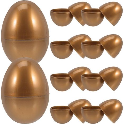 10 Stück befüllbare Ostereier für Kinder, ideal als Geschenkbox für Ostersüßigkeiten und als Eierbehälter.-7.5x5.5cm (1/3)