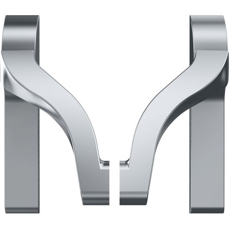 Eco Fluchttürbeschlag Drückergarnitur UG, 40° Drehwinkel - Fluchttür / Paniktür EN1125 für Standflügel passend zum Stangengriff EPN 900 IV, Aluminium silber beschichtet (1/5)