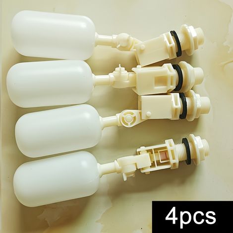 Flotteur pour abreuvoir en acier inoxydable (4 pièces), stabilisateur de vanne pour fontaine à eau animale, adapté pour chevaux, vaches, moutons, porcs et chiens - Automatique 1/2 pouce (1/4)