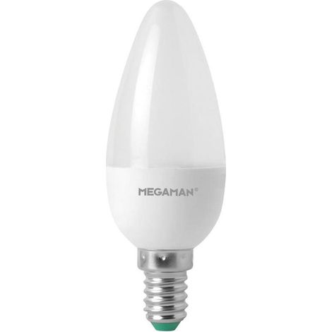 UNBEKANNT 4333164 MEGAMAN MM21042 LED EEK A+ (A++ -E) E14 KERZENFORM 3.5W = 25W WARMWEIß (Ø X L) 35MM X 100MM 1ST (1/5)