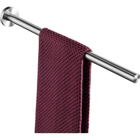 Porte-serviettes en acier inoxydable brossé pour salle de bain (1/5)