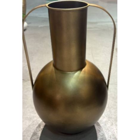 Vaso in metallo barrel, altezza 42,5 cm, dorato - Atmosphera créateur d'intérieur (1/2)