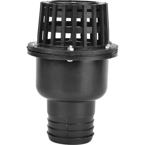 Clapet anti-retour plat en PVC noir pour pompe à eau (2,5 pouces) (1/4)
