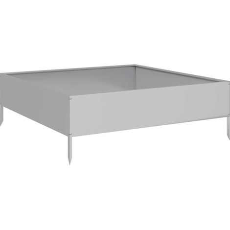 Maison Exclusive - Hochbeet 100x100x33,5 cm Verzinkter Stahl