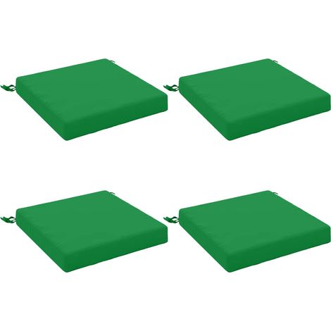 Coussins de siège 4 pièces SOEST 4 pc 100 % polyester Vert vidaXL