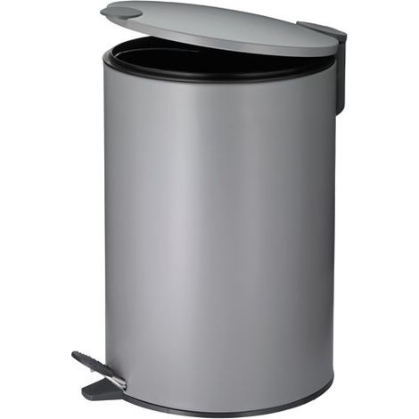 KELA - POUBELLE 12L MATS 38CM METALGRIS CLAIRN (1/4)