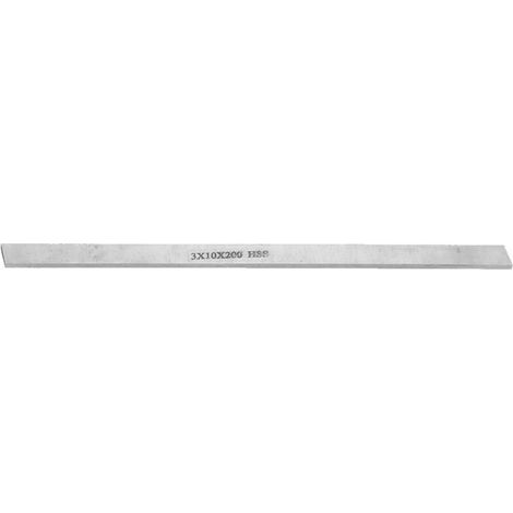 Outil de tournage HSS en barre carrée blanche 3 × 10 × 200 mm – acier rapide haute performance pour tours parallèles (1/5)