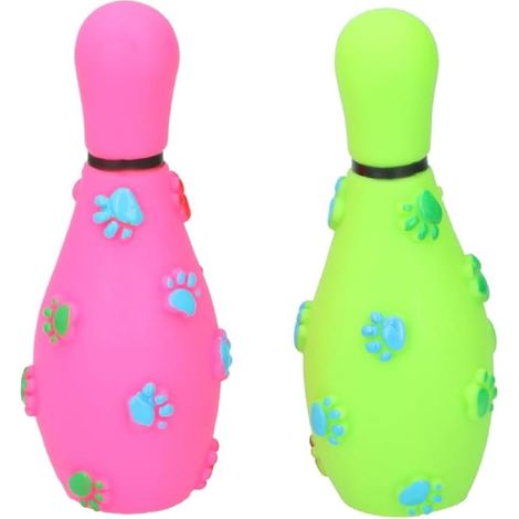 Jouet pour Chien – Jouet Chiot – 1 Couleur Aléatoire – Accessoire Chien – Jeux Chien – Vert ou Rose (1/2)