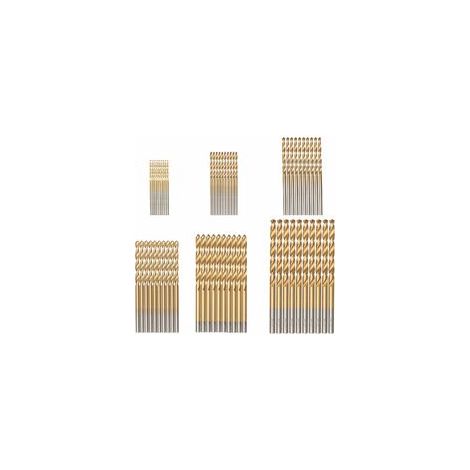 60 Pcs Forets hélicoïdaux, Forets HSS titanium Micro Drill Forets Bits métrique HSS haute vitesse en acier 1/1.5/2/2.5/3/3.5mm Drill Set micro mèche set outils (1/5)