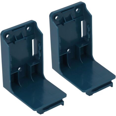 Lot de 2 supports de batterie à double usage ABS sans bavure pour outils électriques et outils électriques 18 V