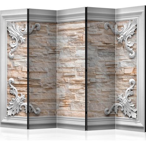Paravento - Brick in the Frame (Orange) II [Room Dividers] - 225x172 (1/4)