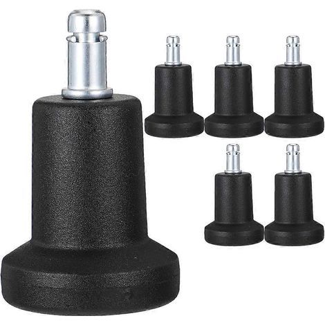 6er-Set multifunktionale Stuhlrollen, verstellbare Füße, praktischer Stuhlnivellierer – 7,80 x 5,00 x 5,00 cm – Schwarz (1/4)