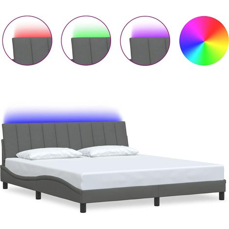 Maison Exclusive - Giroletto senza Materasso Hanko Grigio Scuro 180x200 cm Tessuto
