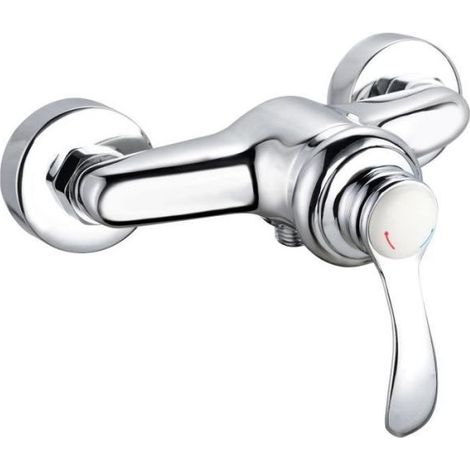 Mitigeur douche - ROUSSEAU - BYRON - cartouche céramique - laiton - chromé (1/2)
