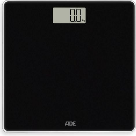 Bilancia da bagno, fino a 180 kg, 30 x 30 cm, nera / ADE (1/2)