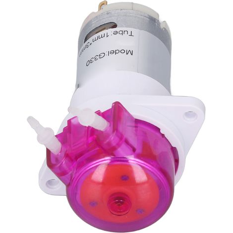 Pompe péristaltique 5000 tr/min, débit 12 ml/min, tube de 1 mm de diamètre intérieur et 3 mm de diamètre extérieur, excellente étanchéité, pompe doseuse pour micro-liquides, 24 V CC, 130 A (1/5)