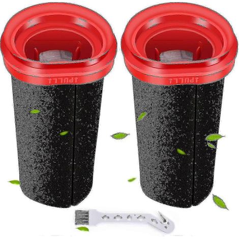 Lot de 2 filtres pour Bosch Flexxo Série 4 BBH32101 BBH3ZOO25 BBH3211GB 25,2 V 21,6 V (remplacement JR2025032600933) (1/5)