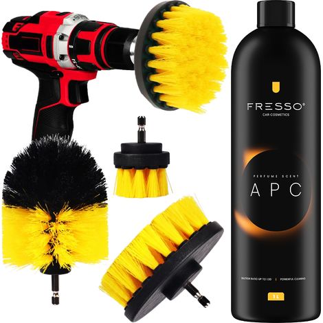 Limpiador universal Fresso APC para lavar todo el coche + 3 cepillos