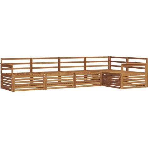 Outdoor Sofa Set 5 pcs Natural vidaXL (1/5)
