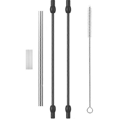 Tuyau à lait pour machine à café, tube de rechange avec brosse de nettoyage, tuyau à lait en acier inoxydable et silicone. (1/5)
