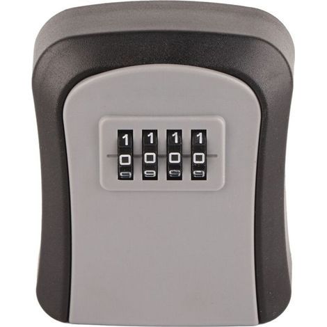 Boîte À Clés - Boîte De Rangement À Combinaison Étanche En Alliage D'aluminium - Pour Extérieur Intérieur Garage Maison - 1 Pièce (1/5)
