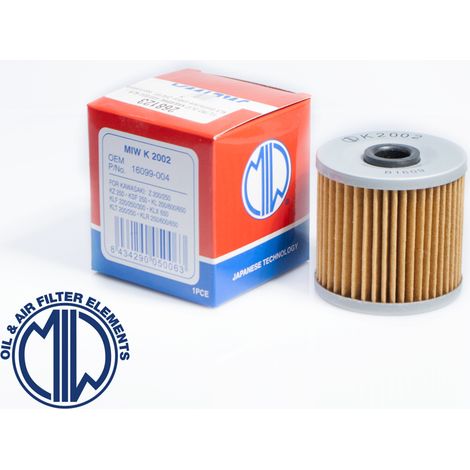 Filtro de aceite MIW (Meiwa) HF123 para Kawasaki KLR/KSF/KEF, paquete de 50 unidades.