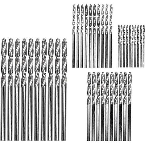 40-teiliges Set titanbeschichteter HSS-Spiralbohrer (0,6 mm / 1,0 mm / 1,5 mm)
