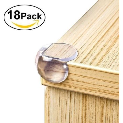 18 PiècesTransparent protecteur de coin Protections de Coins de Table Pour bébé, protecteur de meubles, haute qualité (1/3)