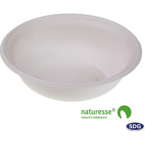 Assiette Creuse Pulpe de Cellulose 21 cm - Lot de 250 - SDG