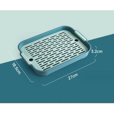 Bac à litière - Lapin - Toilettes pour petits animaux - Matériau durable - Facile à nettoyer - Design unique (1/4)