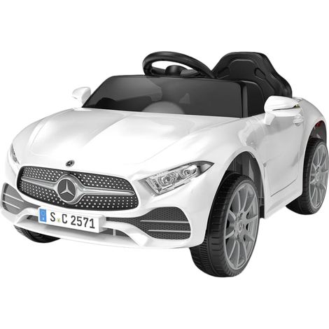 Macchina Elettrica per Bambini 12V Mercedes CLS Small Bianco (1/4)
